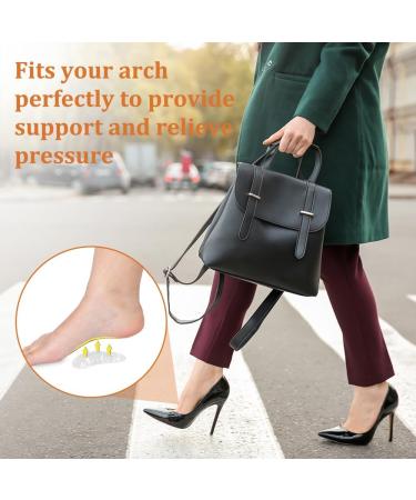 Arch Support Inserts - Gel Relief for Flat Feet & Plantar Fasciitis | 3 Pairs for Pain & Pressure Relief - Buy Online on GoSupps.com