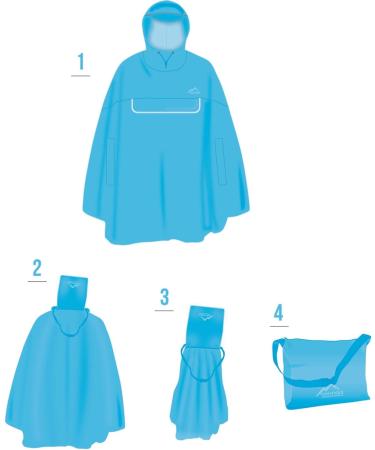 Buy Normani Unisex Rain Poncho - Wind & Waterproof with Bum Bag 3M Reflectors Side Pockets - XXL-3XL Red | International Shipping Available - Buy Online on GoSupps.com