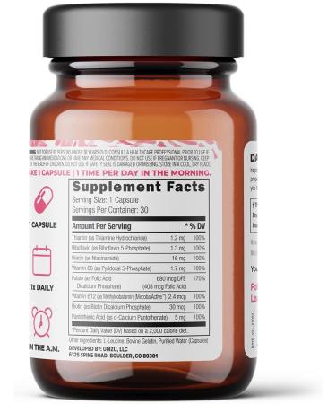 UMZU Daily B - Complete B Vitamin Complex for Energy, Cognition, and Well Being - 30 Day Supply - 30 Capsules - Buy Online on GoSupps.com