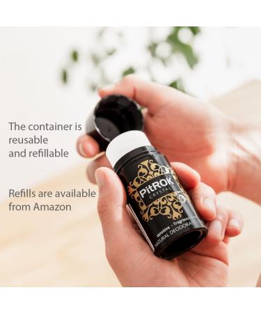 PitROK Original Crystal Natural Deodorant Stick 1x100g. Refillable 'Push-Up' Format. Vegan Cruelty Free Fragrance Free. Sensitive Skin. - Buy Online on GoSupps.com
