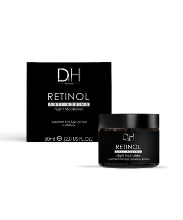 Dr H Retinol Anti-Ageing Night Moisturiser 60ml - Boost Collagen Renew Skin Cells & Deeply Hydrate with Retinol Hyaluronic Acid and Shea Butter for Youthful Radiant Skin