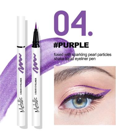 LXZJJM Professional Pearlescent Glitter Liquid Eyeliner - Long-Lasting Waterproof Cruelty-Free and Vegan Smooth and Easy to Apply (04 0.7g/0.025OZ) - Buy Online on GoSupps.com