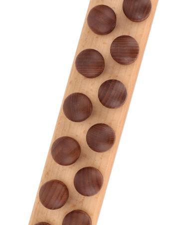 Guasha Wooden Stick | Relieve Fatigue & Pain | Full Body Massage Roller with 17 Beads - International Shipping Available - Buy Online on GoSupps.com