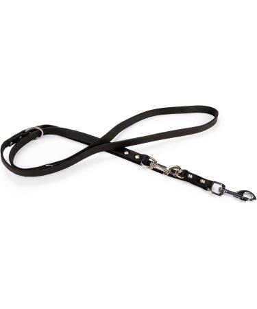 Karlie Rondo Black Leash - 200 cm Riveted Design Durable 18 mm Width - Ideal for International Shipping - Buy Online on GoSupps.com