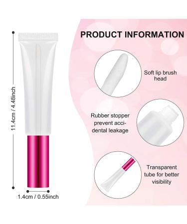 Suoundey 30 Count 10ml Empty Lip Balm Bottles - Clear Lip Gloss Containers for DIY Lip Gloss - Reusable Lipstick Bottles with Rubber Stoppers - Buy Online on GoSupps.com