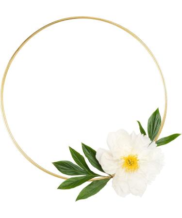 8 Pack Large Metal Floral Hoop Wreath Macrame Rings - Gold (6, 8, 10, 12) for Wedding Decor & DIY Crafts - Buy Online on GoSupps.com