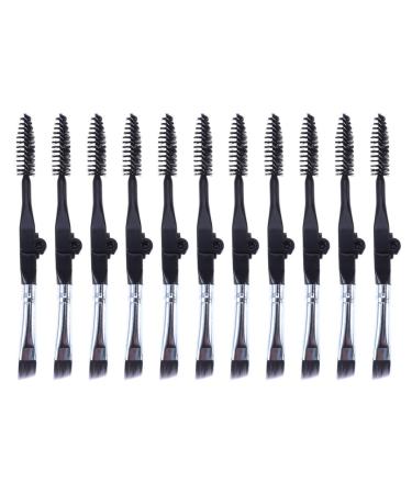 Minkissy 10 pieces foldable eyebrow brush and spooler brush mini eye brawl brush mascara brushes eyebrow care tools for women girls