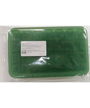 Doruimi Weekly Pill Box Organiser - 7 Day 4 Times a Day Medication Vitamin Supplement Holder - Buy Online on GoSupps.com