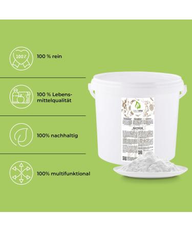 Premium Quality Soda Powder 5000g - Ecological Sodium Carbonate E 500II | High Purity Baking Powder | Greatvita - Buy Online on GoSupps.com