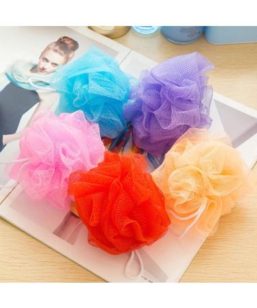 Buy Lurrose 8Pcs Spherical Massage Shower Sponges Hanging Rope Body Bathing Sponge Set (Random Color) - Optimal for Relaxing Showers - Buy Online on GoSupps.com