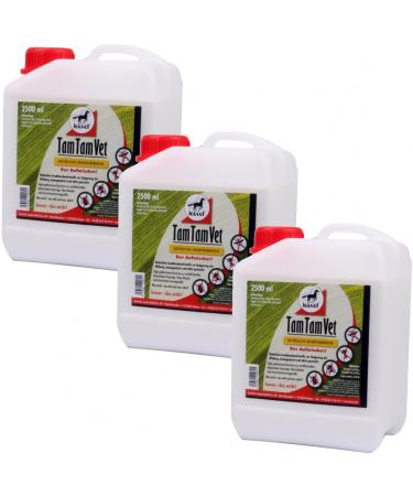 RL24 Leovet - Tam Tam Vet Natural Insect Defense |Fly spray for horses |Protection against flies mosquitoes brakes & ticks |3 x 2500 ml canister (3 Set) 3 x 2500 ml (3 Set)