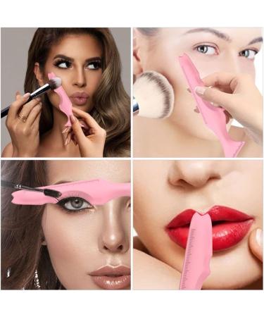Healvian Eyeliner Stencils 2pcs Beginners Makeup Tools As Eyebrow/Eyelash/Contour/Lipstick/Eyeshadow Applicators Tool 1 count (Pack of 1) Pink-1 - Buy Online on GoSupps.com