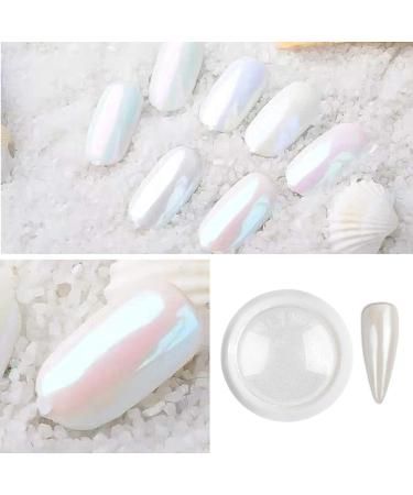 Chrome Nail Glitter Holographic Powder Set - Magic Mirror Finish for Nail Art Design - B-Pearl - Buy Online on GoSupps.com