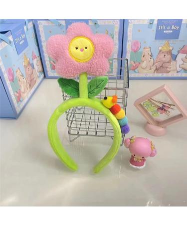 gaobaozhu Cute Sun Flower Headband Plush Headband Spa Makeup Headband for Washing Face Hair Band for Girls Women Hair Accessories Gift - Buy Online on GoSupps.com