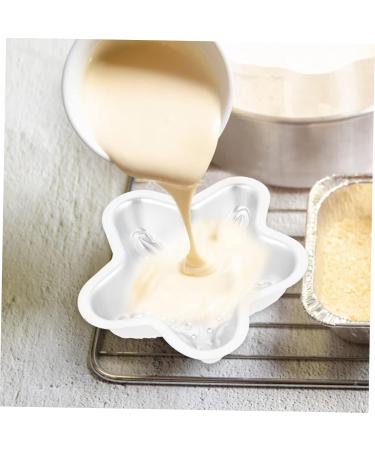 Zerodeko 4pcs Rolls Baking Tool Mold Cake Mold Muffin Mould Cheese Tray Metal Jelly Mold Mousse Non Stick 14X14X4CMx4pcs Silverx4pcs - Buy Online on GoSupps.com