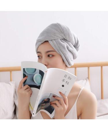 2-St Anti-Bacterial Bamboo Fiber Drying Hair Cap - Fast Drying Shower Hood & Absorbent Hair Dryer for Home - Buy Online on GoSupps.com