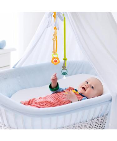 5PK Stretchable Silicone Toy Safety Straps for Baby - Pacifier Clips, Teether, Bottle Harness - Stroller, Cart, High Chair, Exersaucer, Cribs - Buy Online on GoSupps.com