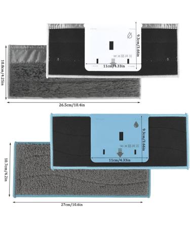 Plumflex Replacements 4Pcs Washable Wet Mopping Pads for Jet M6 and 2Pcs Dry Mopping Pads for Jet M6 - Buy Online on GoSupps.com