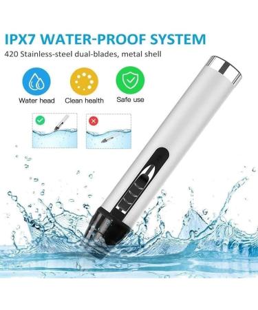 Buy USB Rechargeable Nose & Ear Hair Trimmer | Lighted Personal Groomer for Home & Travel | Electric Eyebrow Trimmer - Buy Online on GoSupps.com