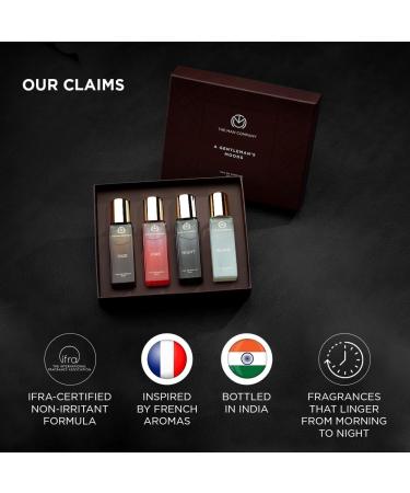 The M Company Perfume Gift Set for Men 4 X 20ml | Premium Long-Lasting Fragrance EDP - A Gentleman's Moods for Party Office Outing and Date - Buy Online on GoSupps.com