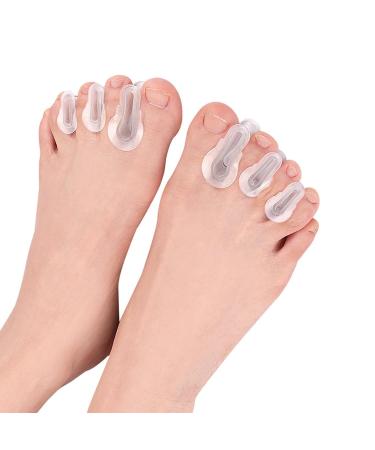 Silicone Hammertoe Corrector 3 Pairs - Medical Grade Soft Toe Crest Pad with Separator Loops - Maintain Straight Toes - Support for Foot Odor - One Size Fits Most - Buy Online on GoSupps.com
