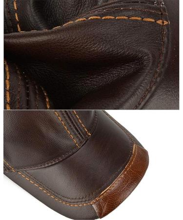Gudessly Adjustable Men's Genuine Cowhide Leather Baseball Cap - A-brown | Outdoor Sports Hat - Buy Online on GoSupps.com