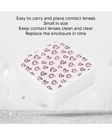 Biitfuu Contact Lens Case - Portable Cartoon Love Series for Office | Durable Plastic - Black Side Love - Buy Online on GoSupps.com