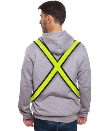 Easypix Unisex StreetGlow LED Shoulder Light - L/XL Black & Neon Yellow | International Shipping Available - Buy Online on GoSupps.com