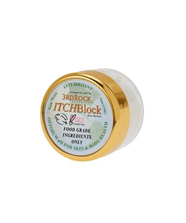 3rd Rock ITCHBlock / All Natural Itch Relief Cream / 1 OZ (1 Pack) / Bug Bite Relief Poison Ivy Poison Oak Jellyfish Skin Irritations/Toxin Free & Chemical Free Single Item