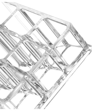 NC Pack of 2 Brush Holders & Lipstick Organizer - Transparent Acrylic Cosmetic Storage for Makeup Brushes & Lipsticks - Ideal for International Shipping - Buy Online on GoSupps.com