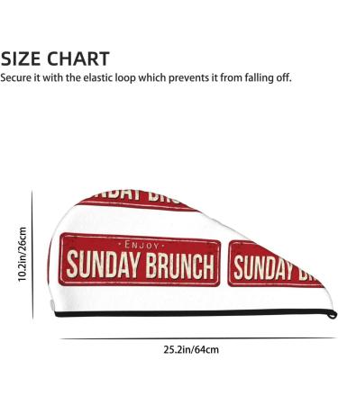 Buy Retro Sunday Brunch Microfiber Hair Towel - Soft Super Absorbent Wrap for Long Curly & Thick Hair | Quick Dry Coral Velvet | International Shipping - Buy Online on GoSupps.com