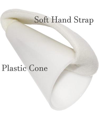 Plastic Hand Cone with Strap - White | Rehabilitation Advantage - Buy Online on GoSupps.com