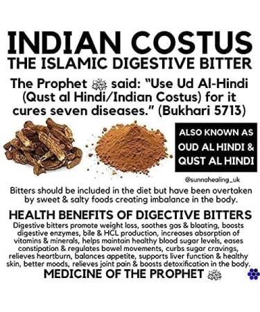  CROW CROW AL MASNOON Qust al Hindi/Oud Hindi/Indian Costus Root (Raw Root) 250 g - Buy Online on GoSupps.com