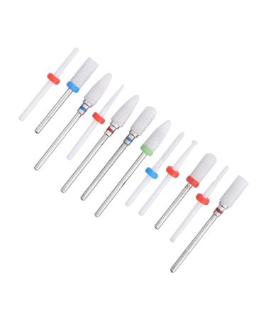 Milling Cutter Files Ceramic Drill Bit Shank Milling Cutter Metal Polishing Tool Manicure Store for Beauty Salon - Buy Online on GoSupps.com