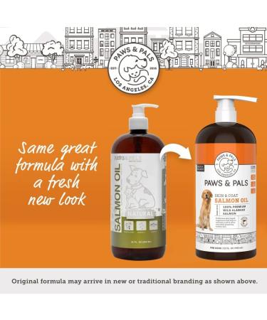 Wild Alaskan Salmon Oil for Dogs & Cats - Omega 3 Fish Oil Liquid Supplement - Made in USA - Joint Function & Heart Health Support - 32 Fl. Oz - Buy Online on GoSupps.com
