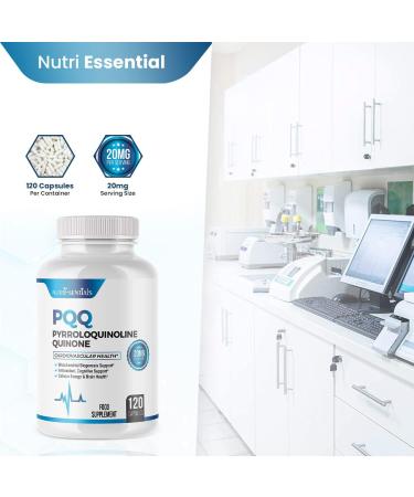 PQQ Max 20mg 120 Capsules - Natural Energy Booster | Promotes Mitochondrial Biogenesis | Plant Extract Supplement - Buy Online on GoSupps.com