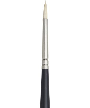 Winsor & Newton Artists' Oil Brush - Round Long Handle Size #1 Black - Buy Online on GoSupps.com