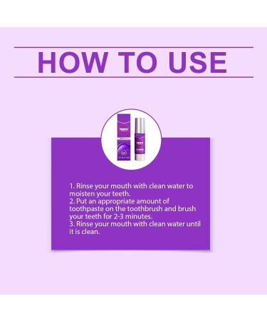 Purple Whitening Toothpaste Removes Plaque and Surface Stains Brightens Teeth Freshens Breath Protects Enamel for Daily Use(2pcs) 1 Count (Pack of 1) - Buy Online on GoSupps.com