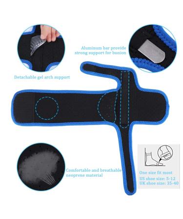 Buy Bunion Corrector & Arch Support Splint Gel Big Toe Straightener for Men & Women | Pain Relief & Comfort - Buy Online on GoSupps.com