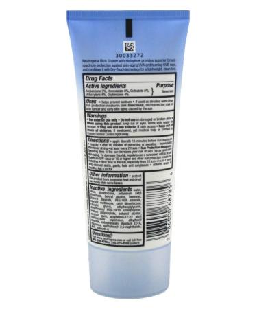 Neutrogena Ultra Sheer SPF30 Dry Touch Lotion 3oz (88ml) - 2 Pack - Buy Online on GoSupps.com