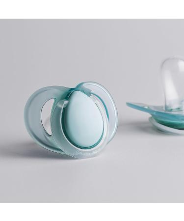 Tommee Tippee Nighttime soother 0-6months 6 pack of glow in the dark soothers with symmetrical silicone baglet Pink Night - Buy Online on GoSupps.com