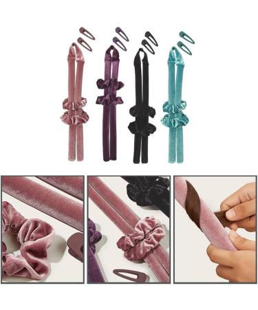 No Heat Curls Ribbon Hair Rollers Keeps Hair Undamaged Make You Unknowingly Beautiful Plush Heatless Curler Save For Tim Hair Curlers Rollers For Hair No Heat Black - Buy Online on GoSupps.com