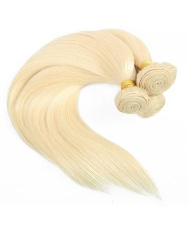 Elailite Real Hair Tresses - 30cm Brazilian Human Hair Bundles Extensions #613 Bleached Blonde 100g - Smooth Quality Hair Extensions - Buy Online on GoSupps.com