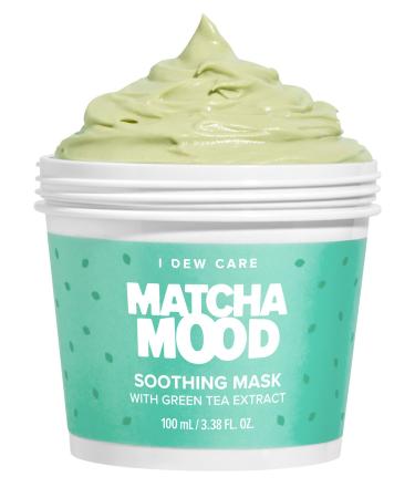I DEW CARE Wash-Off Mask - Matcha Mood | Korean Facial Soothing Green Tea Skincare for Dry and Sensitized Skin  3.52 Oz 03 Matcha Mood