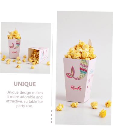 OUNONA 12pcs Boxes Mermaid Chip Box Paper Popcorn Take- Out Mermaid Popcorn and Chips Boxes Containers Mini Paper Treat Boxes Popcorn Cartons French Fries Boxes Decorate Snack - Buy Online on GoSupps.com