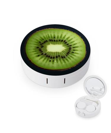 Contact Lens Case Kiwi Slice Print Plastic Contact Lens Case contact Lens Care Box ontact Lens Travel Box