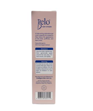 Belo Triple-Acting Restorative Eye Cream - Reduce Fine Lines Puffiness & Dark Circles | 15ml - Shop Now - Buy Online on GoSupps.com