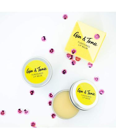 Gin and Tonic Lip Balm - Hand-Poured Hydrating Treatment for Chapped Lips (12g) - Vegan-Friendly Formula with Candelilla Wax for Nourishment and Repair - Buy Online on GoSupps.com