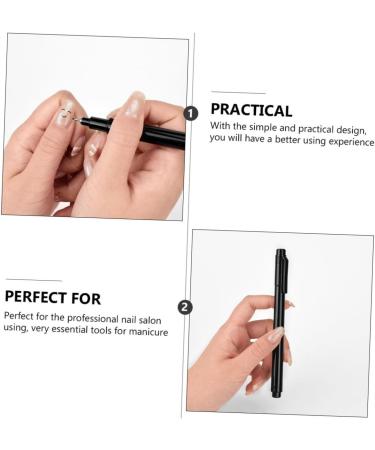 Ipetboom 1pc Nail Art Pen Nail Accessories Essential Oil Car Freshener Nail Salon Manicure Tools Drawing Line Black Pen Black Nail Pen Black Pens for Drawing Plastic Liner Pen Draw a Line - Buy Online on GoSupps.com