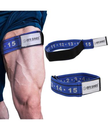 BFR BANDS Occlusion Bands Rigid Edition - Set of 2 Blood Flow Restriction Bands for Men and Women w/ 2" Wide Adjustable Straps for Leg Thigh Bicep and Glutes Workout